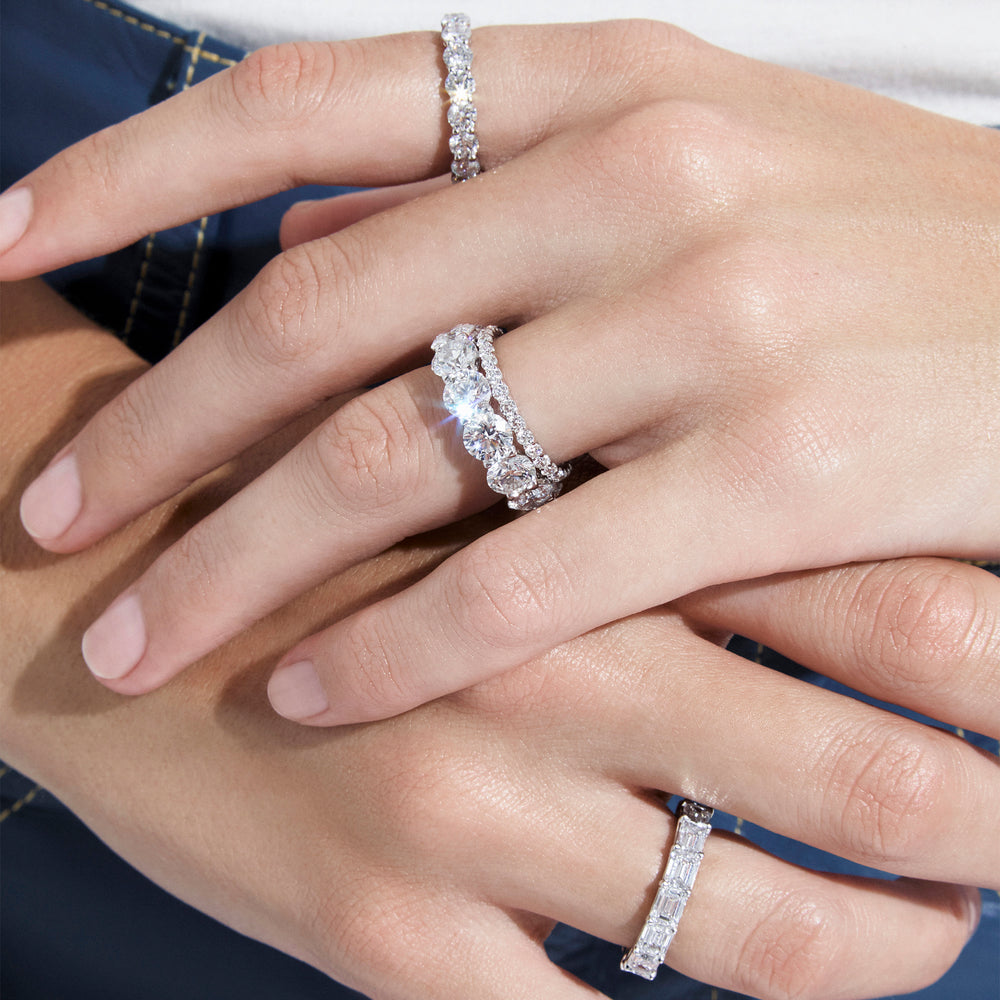 Round Diamond Stacking Eternity Band