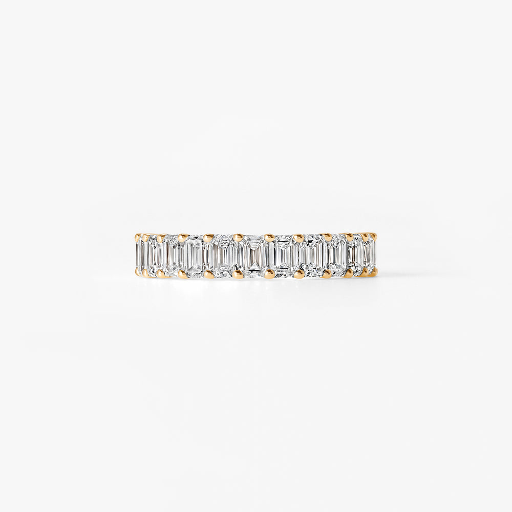 Emerald Diamond Anniversary Band