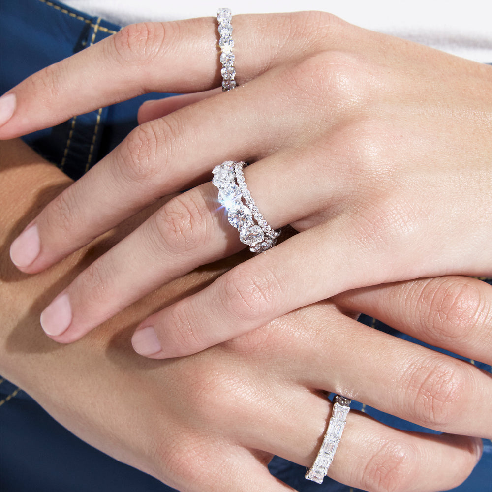 Round Diamond Stacking Eternity Band