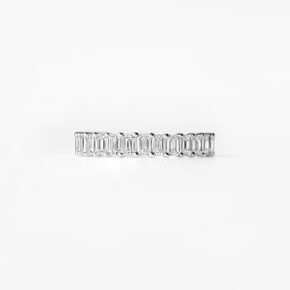 Emerald Diamond Anniversary Band