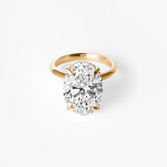 8.17CT Oval Hidden Halo Engagement Ring