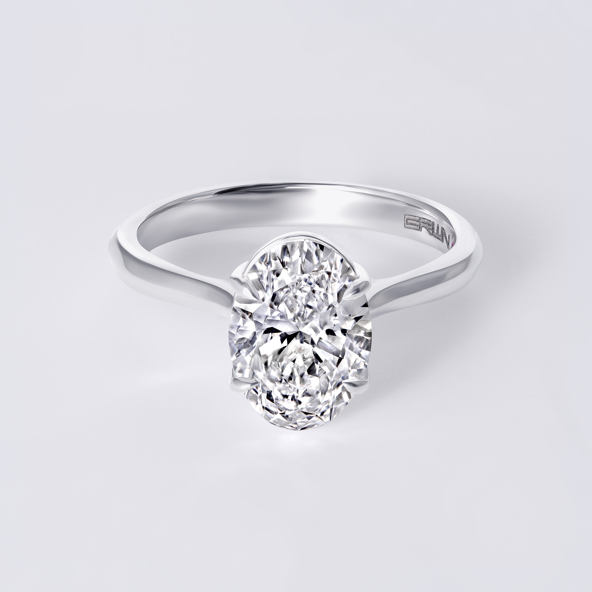 Mira 2.05 CTW Oval Diamond Solitaire Engagement Ring