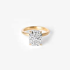 4.02CT Elongated Cushion Solitaire Engagement Ring