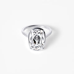 7.02CT Antique Cushion Bezel & Prong Engagement Ring