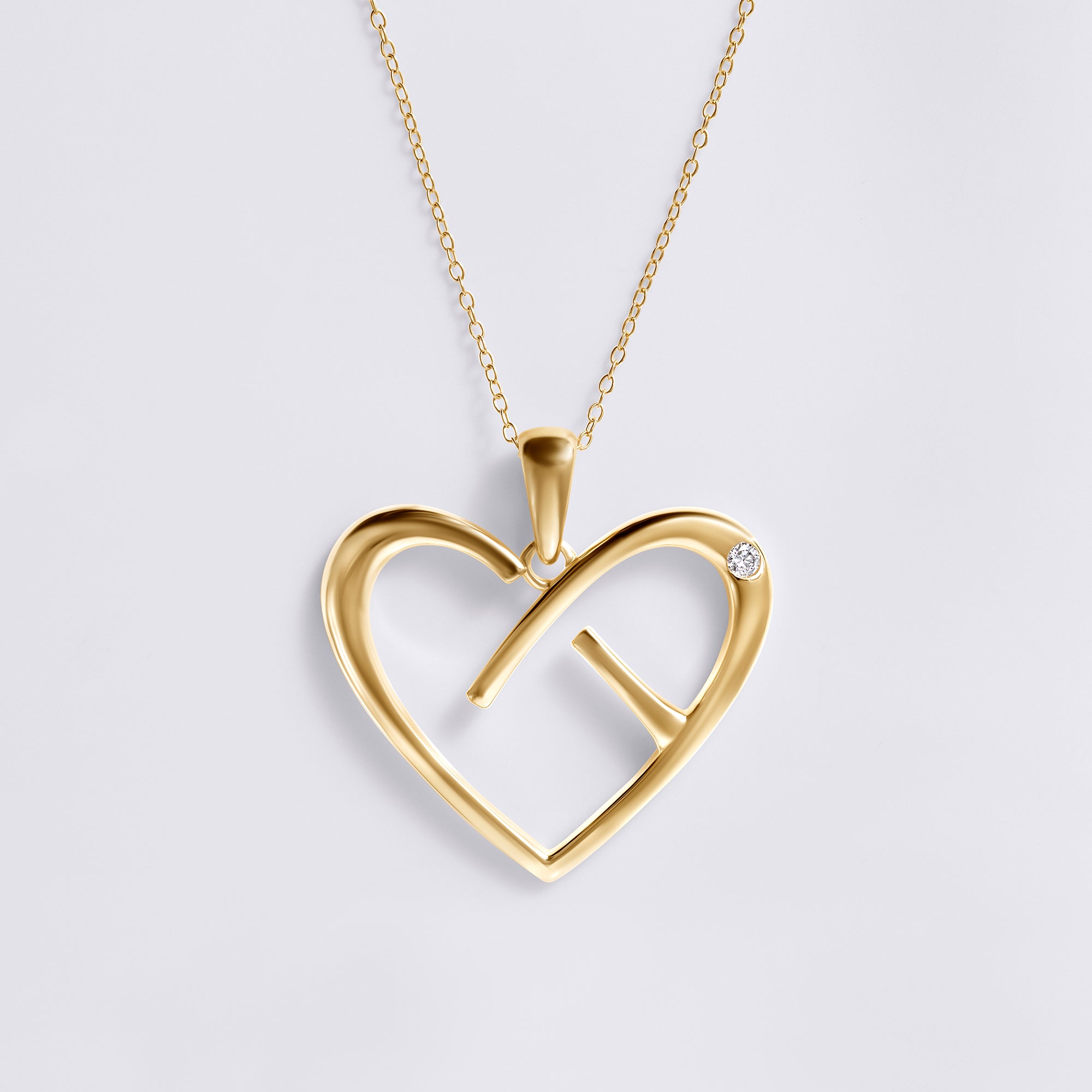 CoachArt 18K Yellow Gold Vermeil & Sterling Silver Heart Pendant