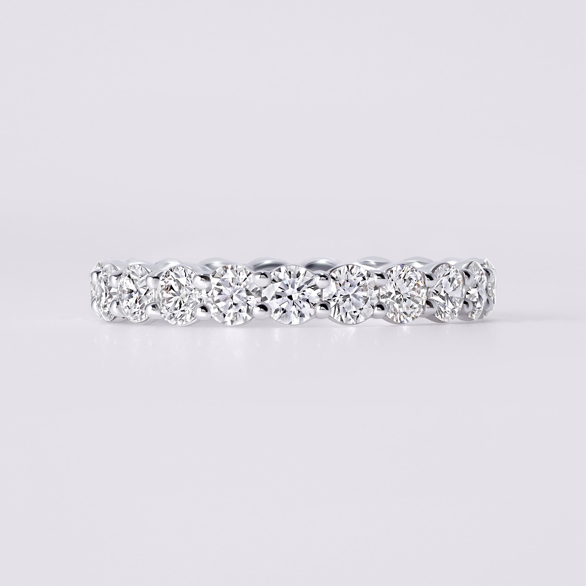 Round Brilliant Cut Eternity Band (2CTW), White Gold
