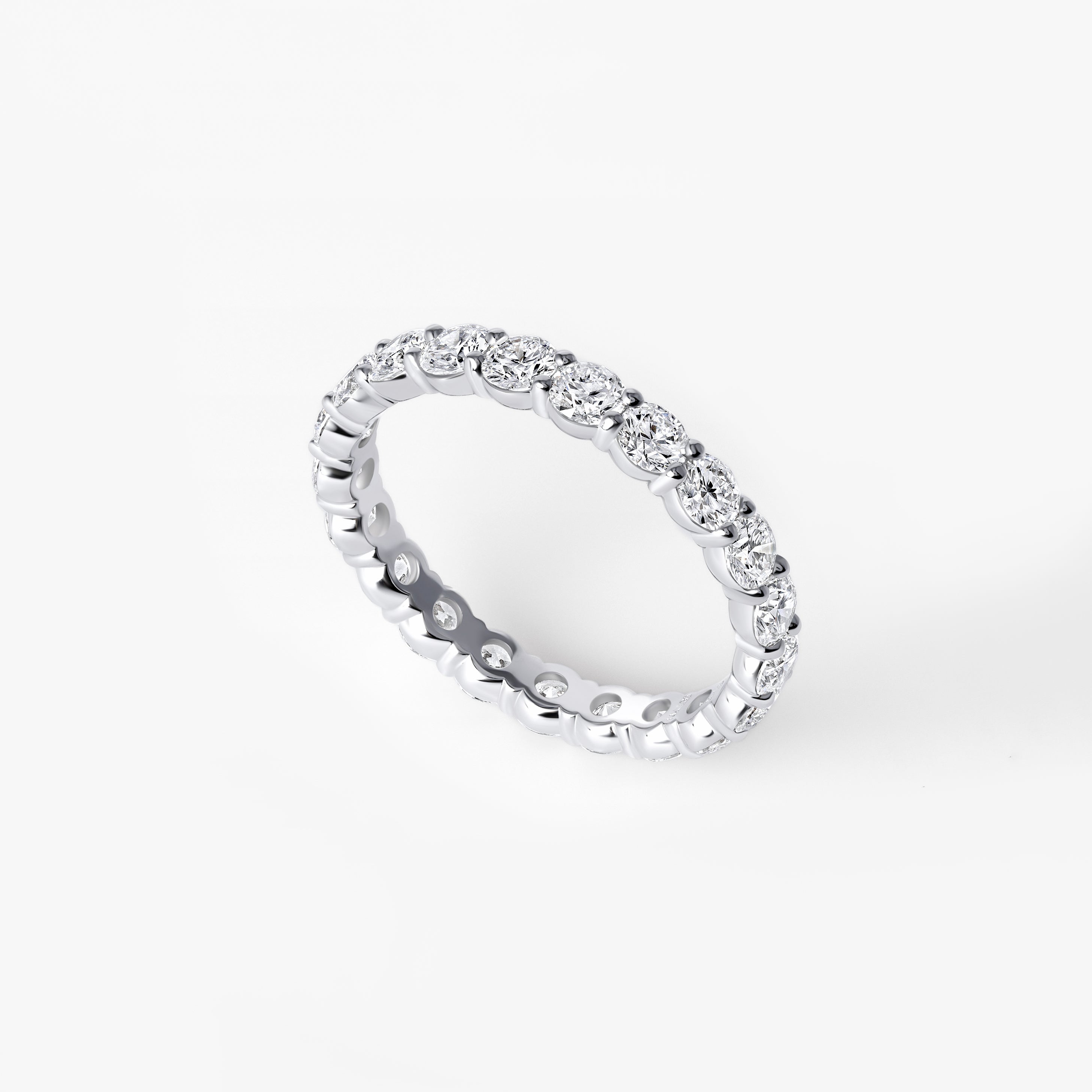 Round Diamond Eternity Band