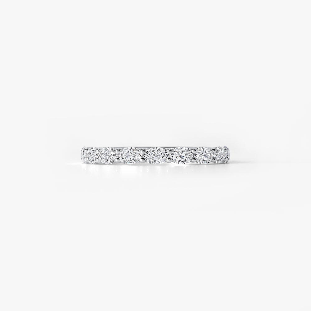 Oval Diamond Petite East West Anniversary Band