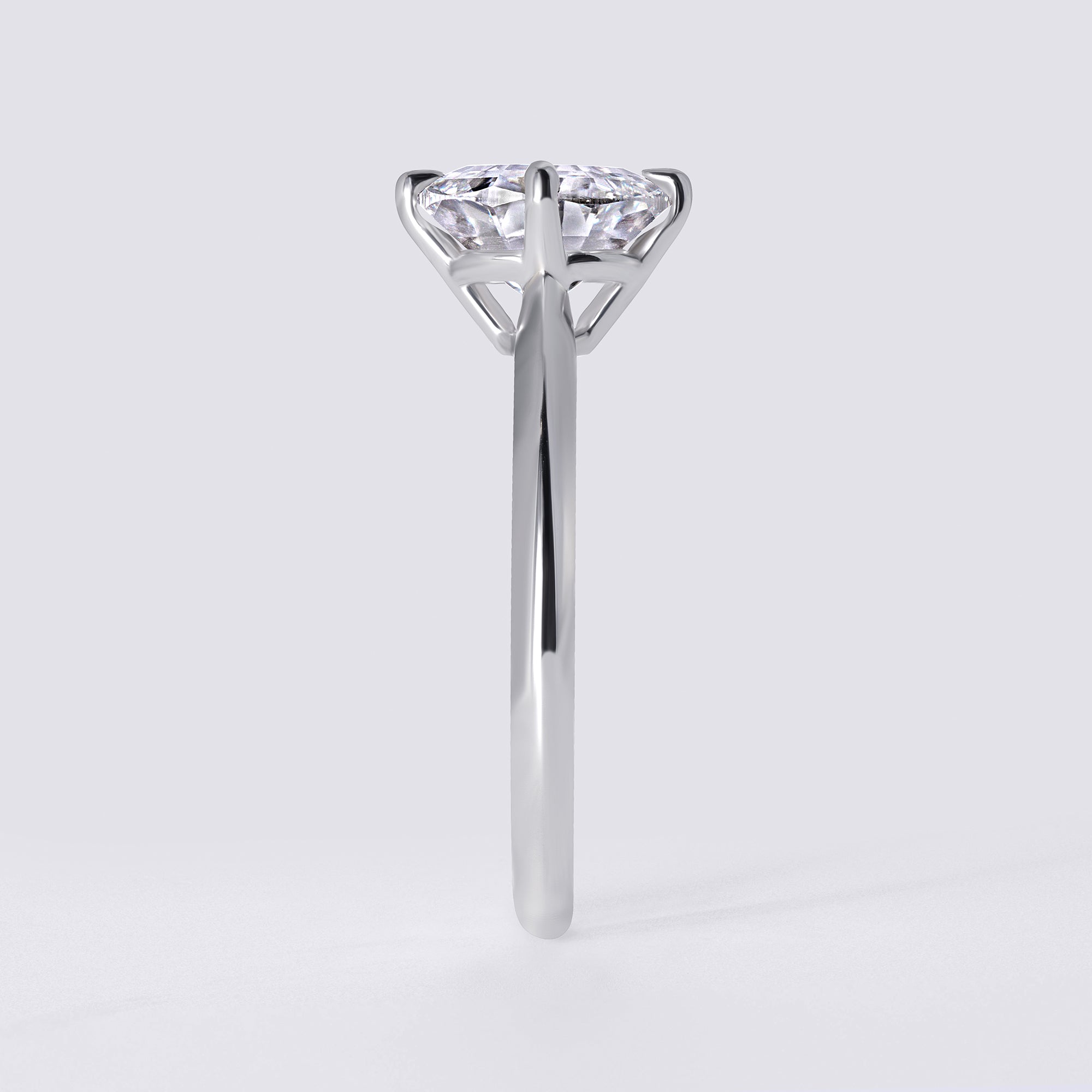 Soleil 2.06 CTW Round Diamond Solitaire Engagement Ring