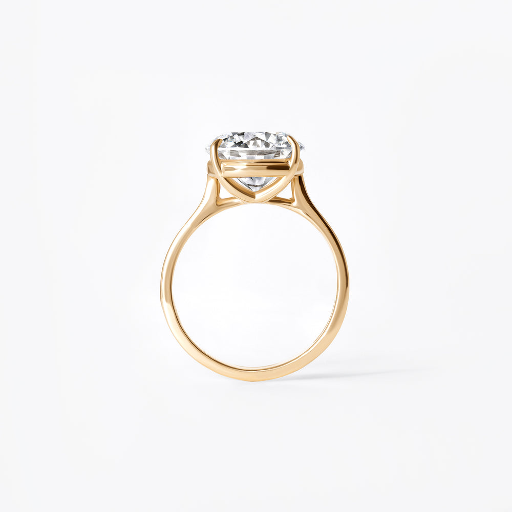 4.13CT Round Solitaire Engagement Ring