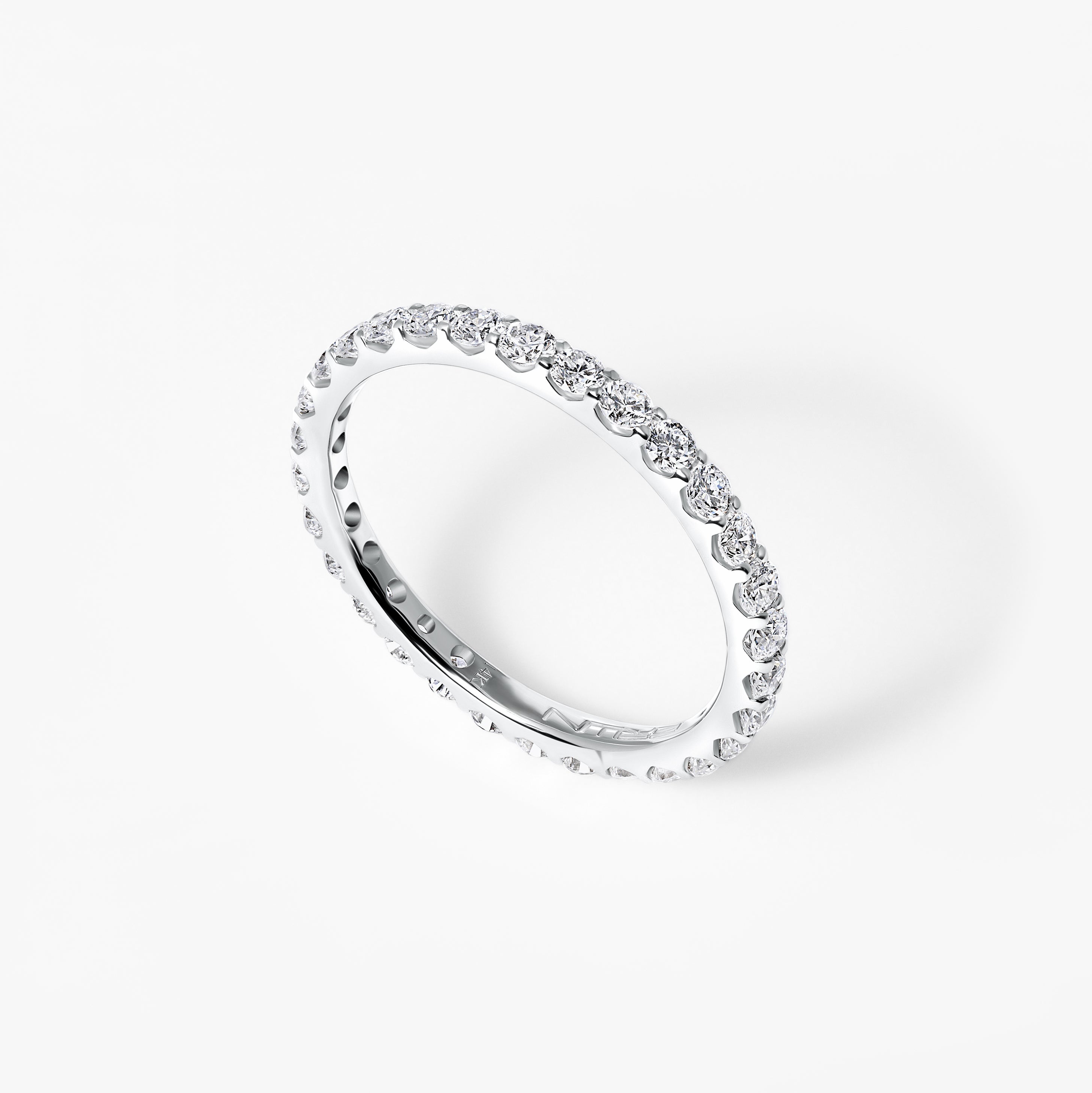 Round Diamond Petite Stacking Eternity Band