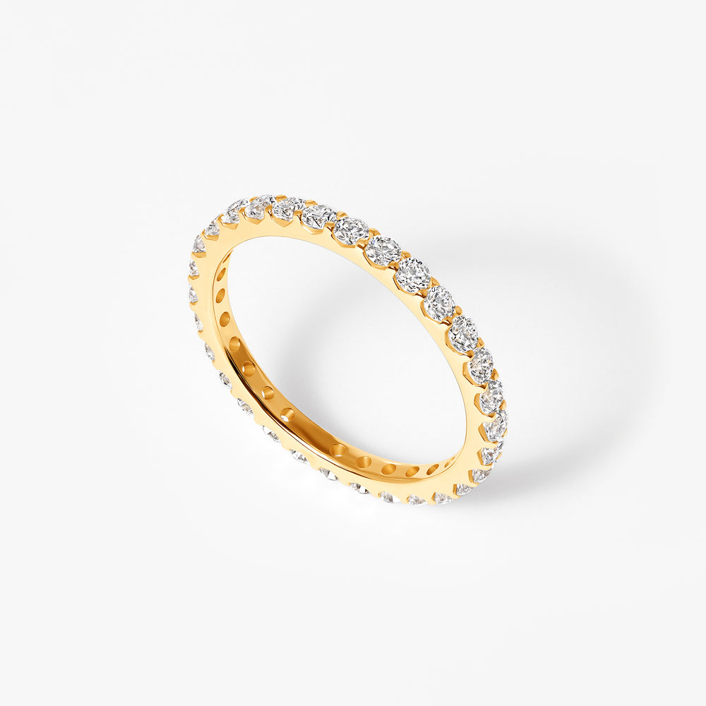 Round Diamond Stacking Eternity Band
