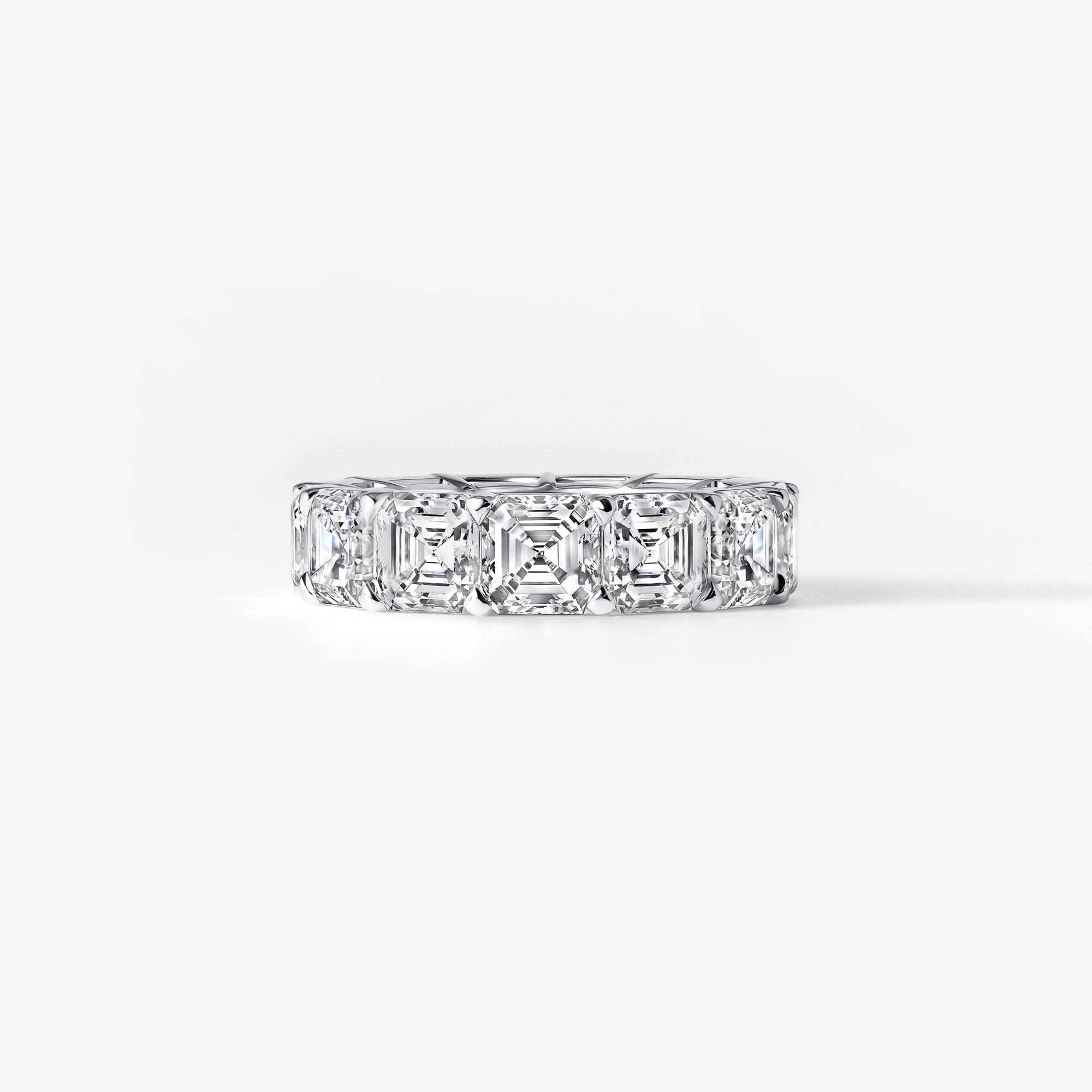 Asscher Diamond Eternity Band