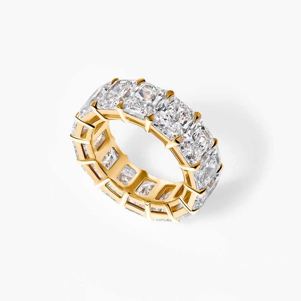 Radiant Diamond Open Gallery Eternity Band
