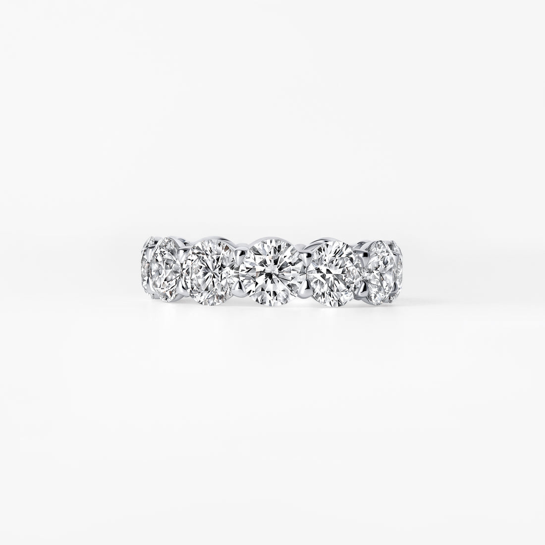 Round Diamond Large Eternity Band