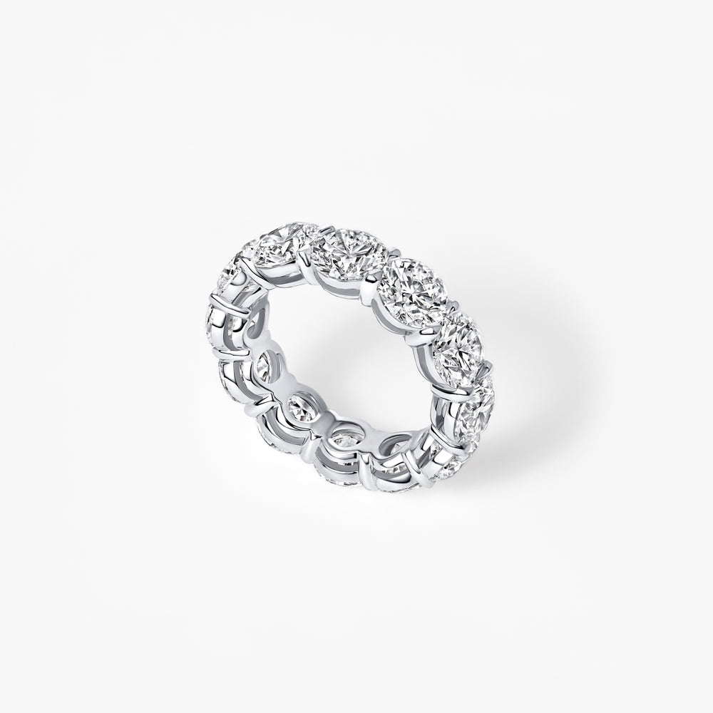 Round Diamond Large Eternity Band