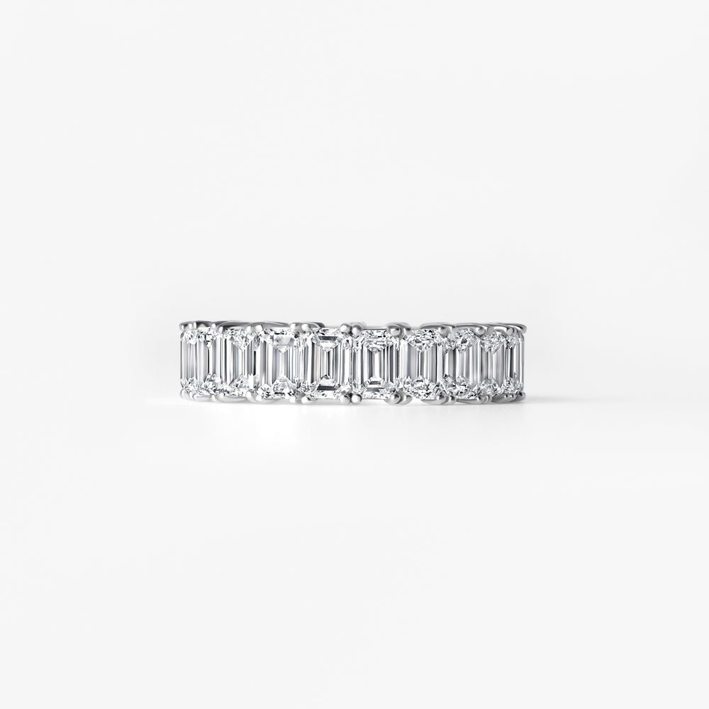 Emerald Diamond Eternity Band
