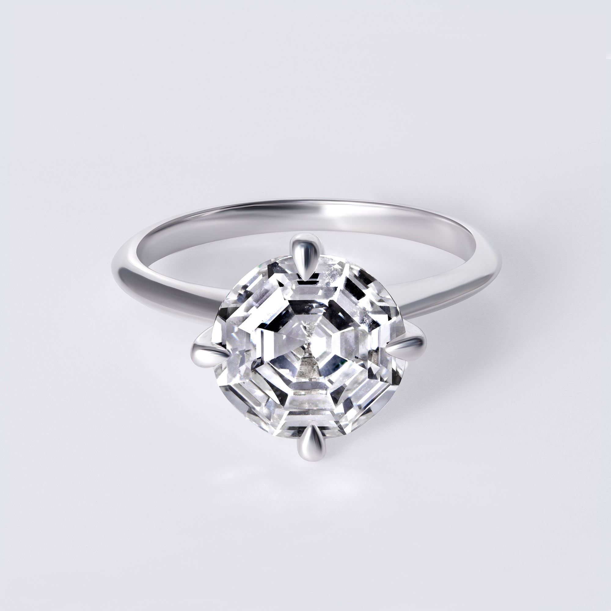 Soleil 3.03 CTW Round Diamond Solitaire Engagement Ring