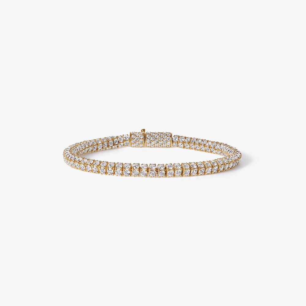 Round Diamond Circular Tennis Bracelet