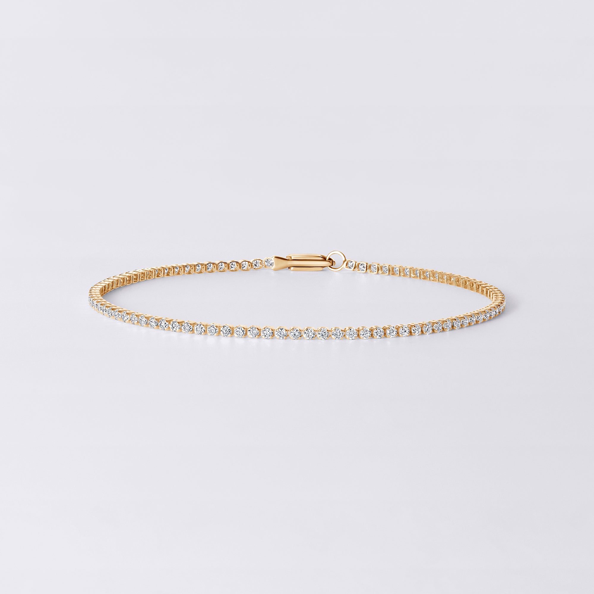 Round Diamond Petite 4 Prong Tennis Bracelet