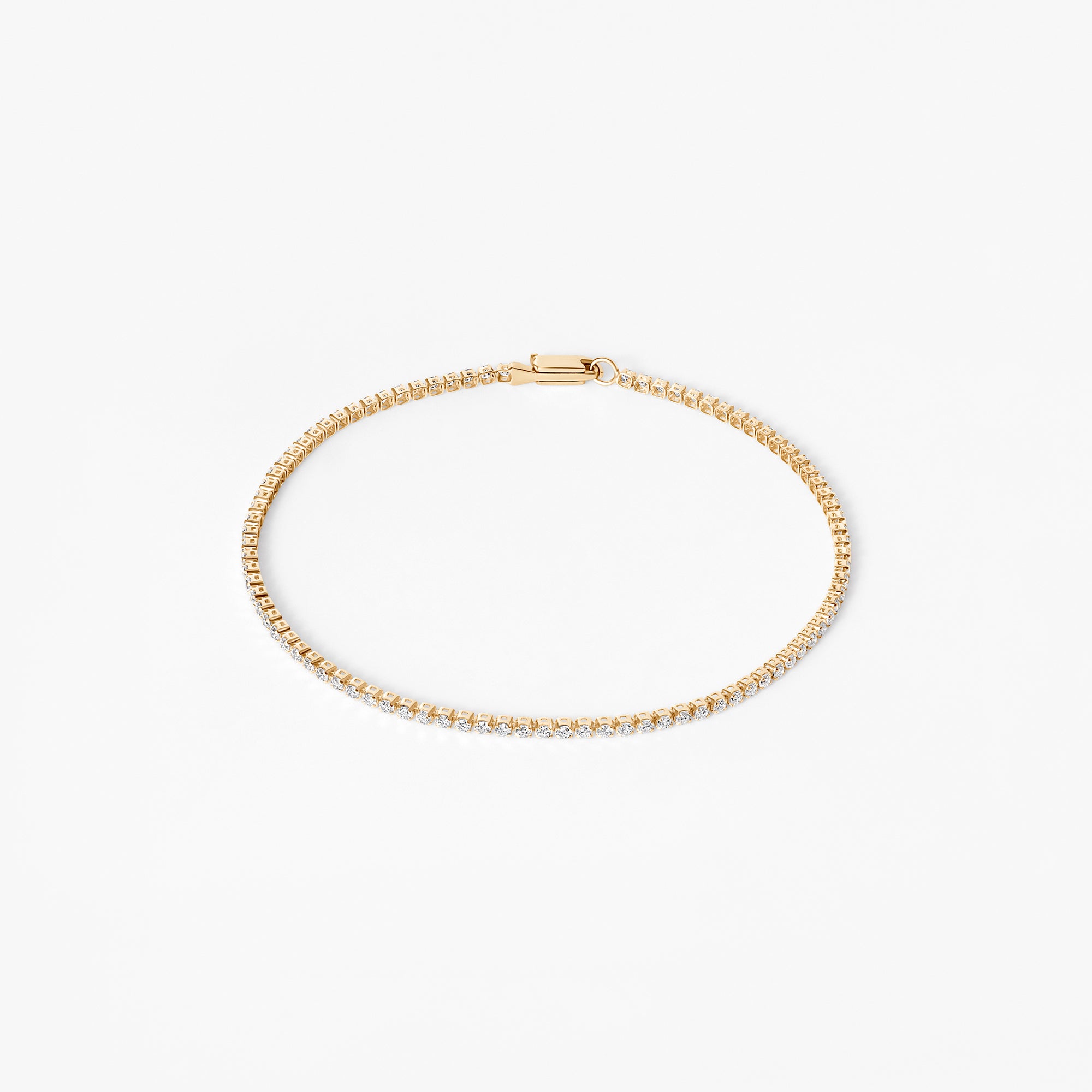 Round Diamond Petite 4 Prong Tennis Bracelet