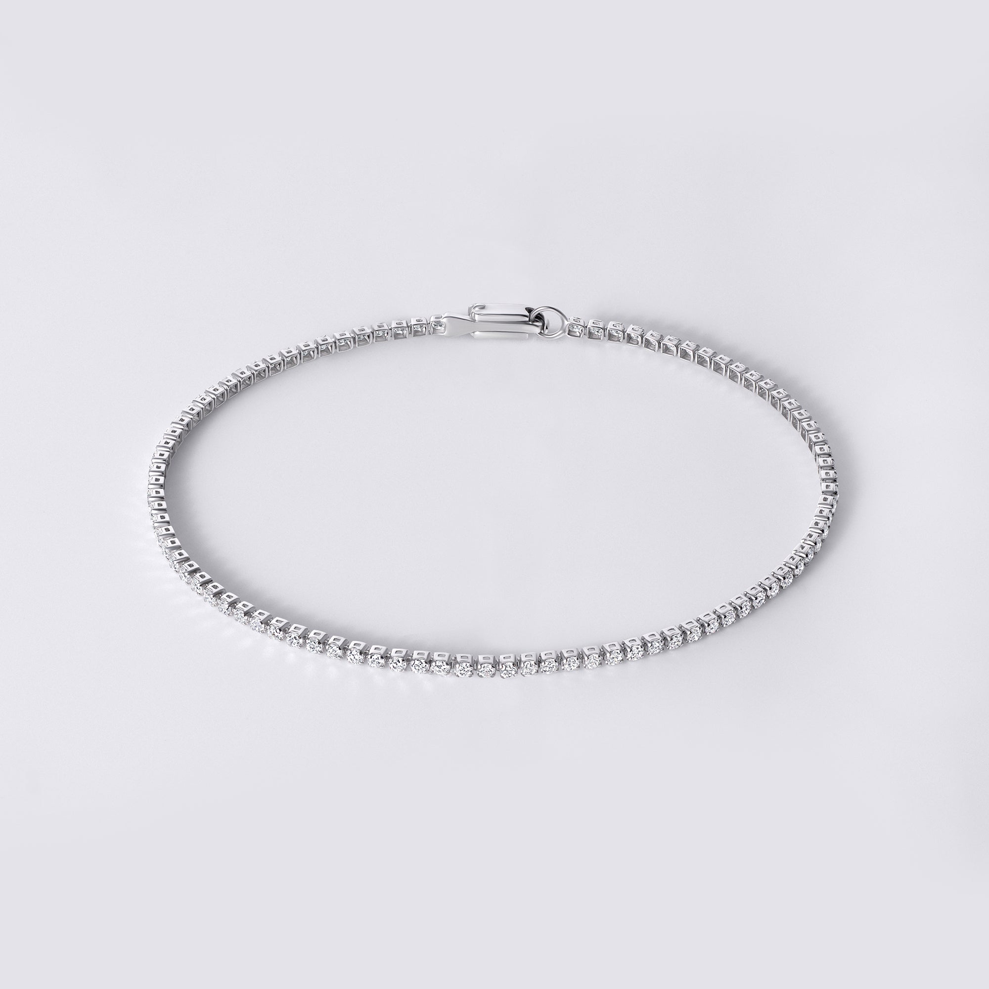 Round Diamond Petite 4 Prong Tennis Bracelet