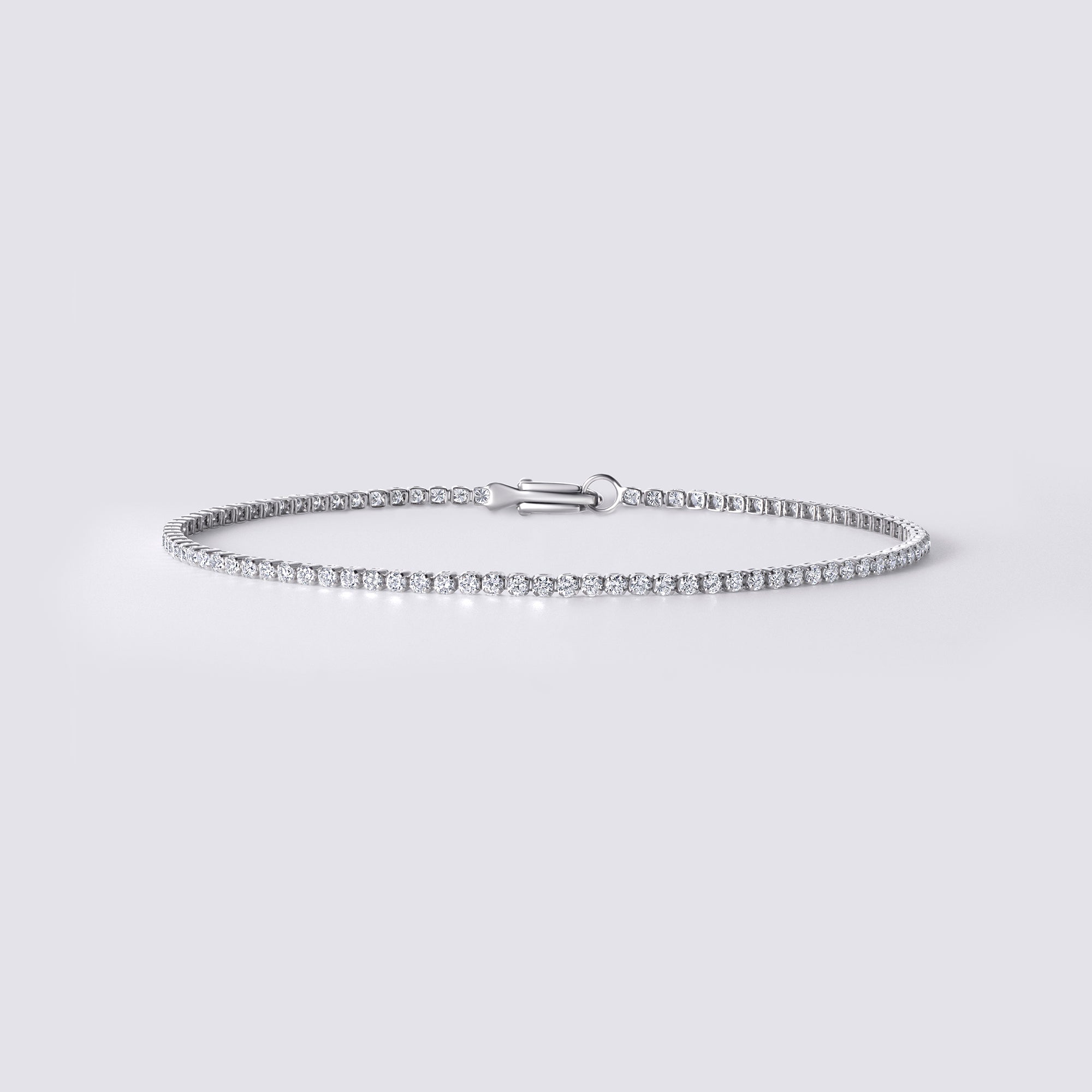 Round Diamond Petite 4 Prong Tennis Bracelet