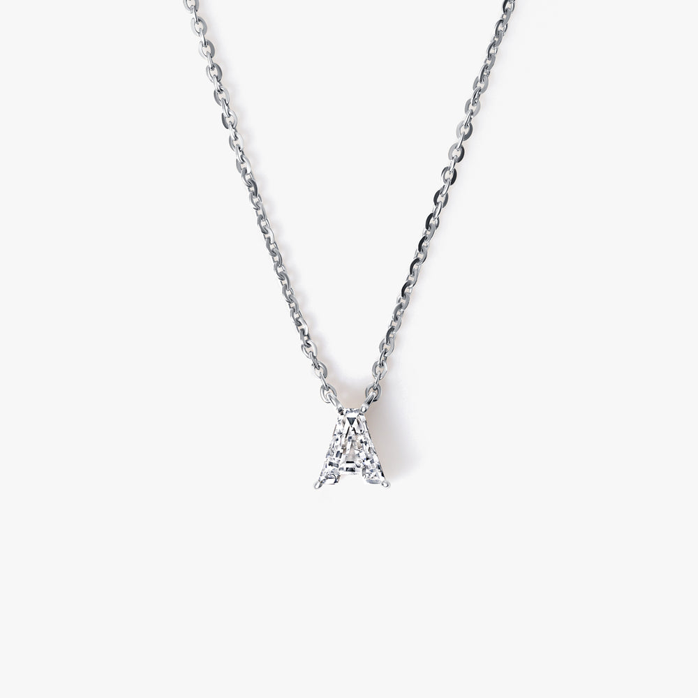 Diamond Initial Pendant Necklace