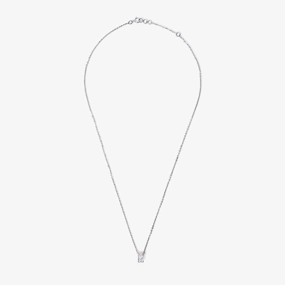 Diamond Initial Pendant Necklace