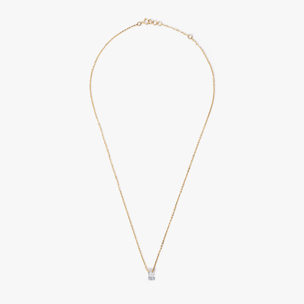 Diamond Initial Pendant Necklace