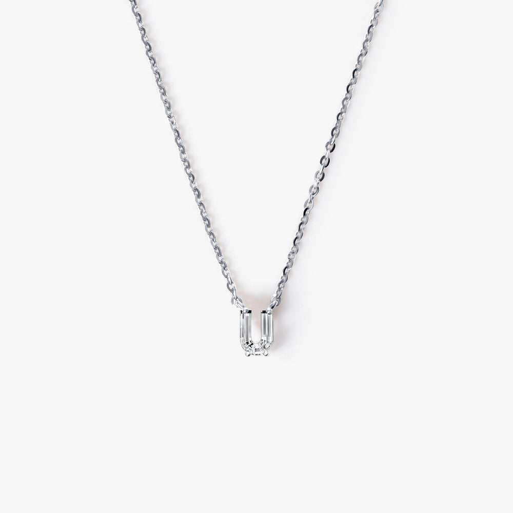 Diamond Initial Pendant Necklace