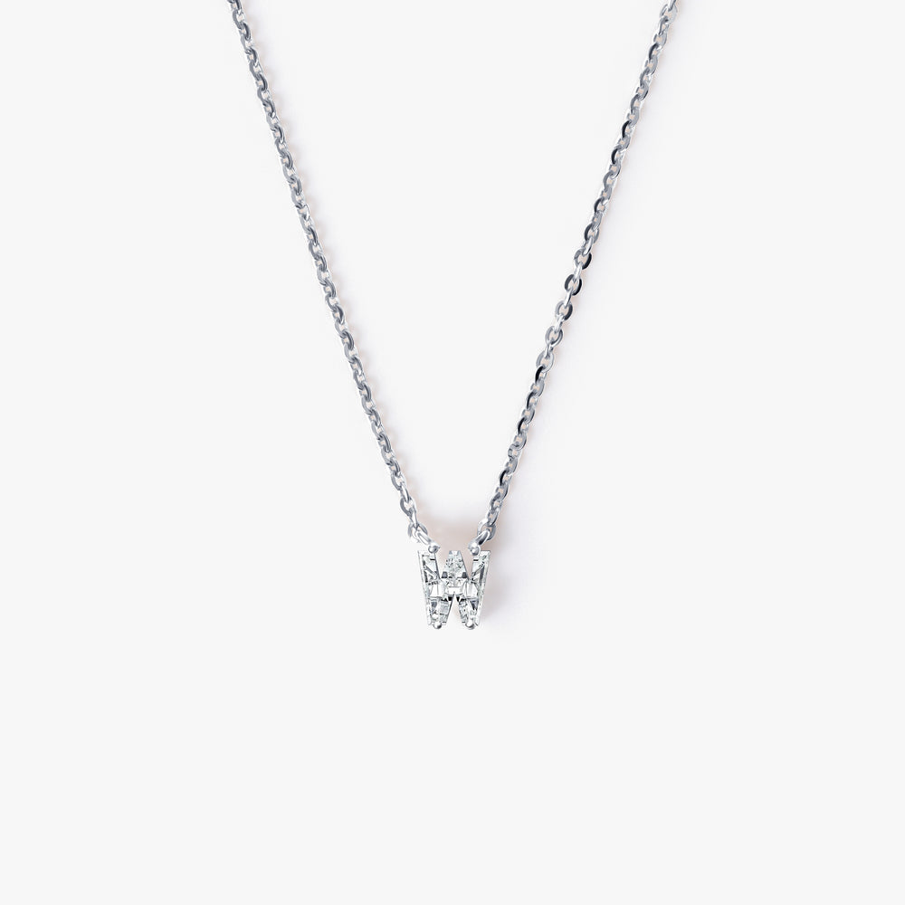 Diamond Initial Pendant Necklace