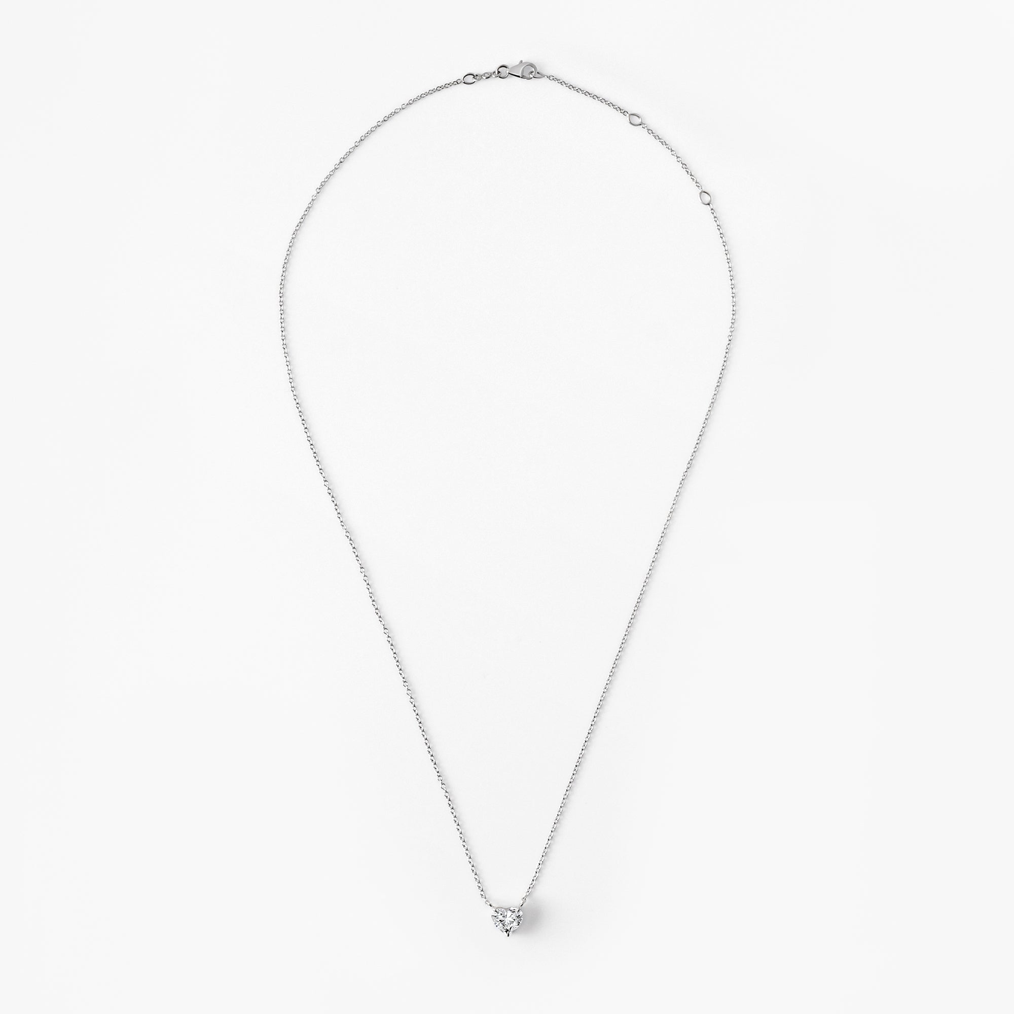 Heart Diamond Pendant Necklace