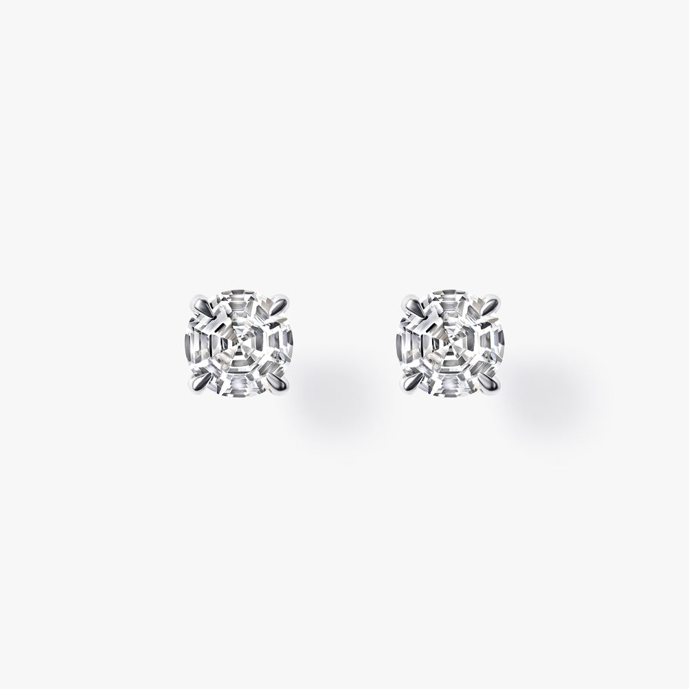 Round Soleil Cut Diamond Studs