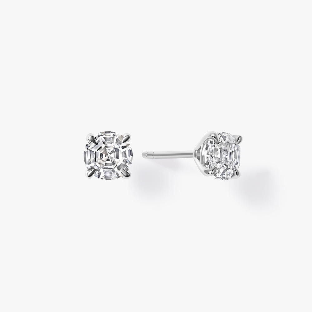 Round Soleil Cut Diamond Studs