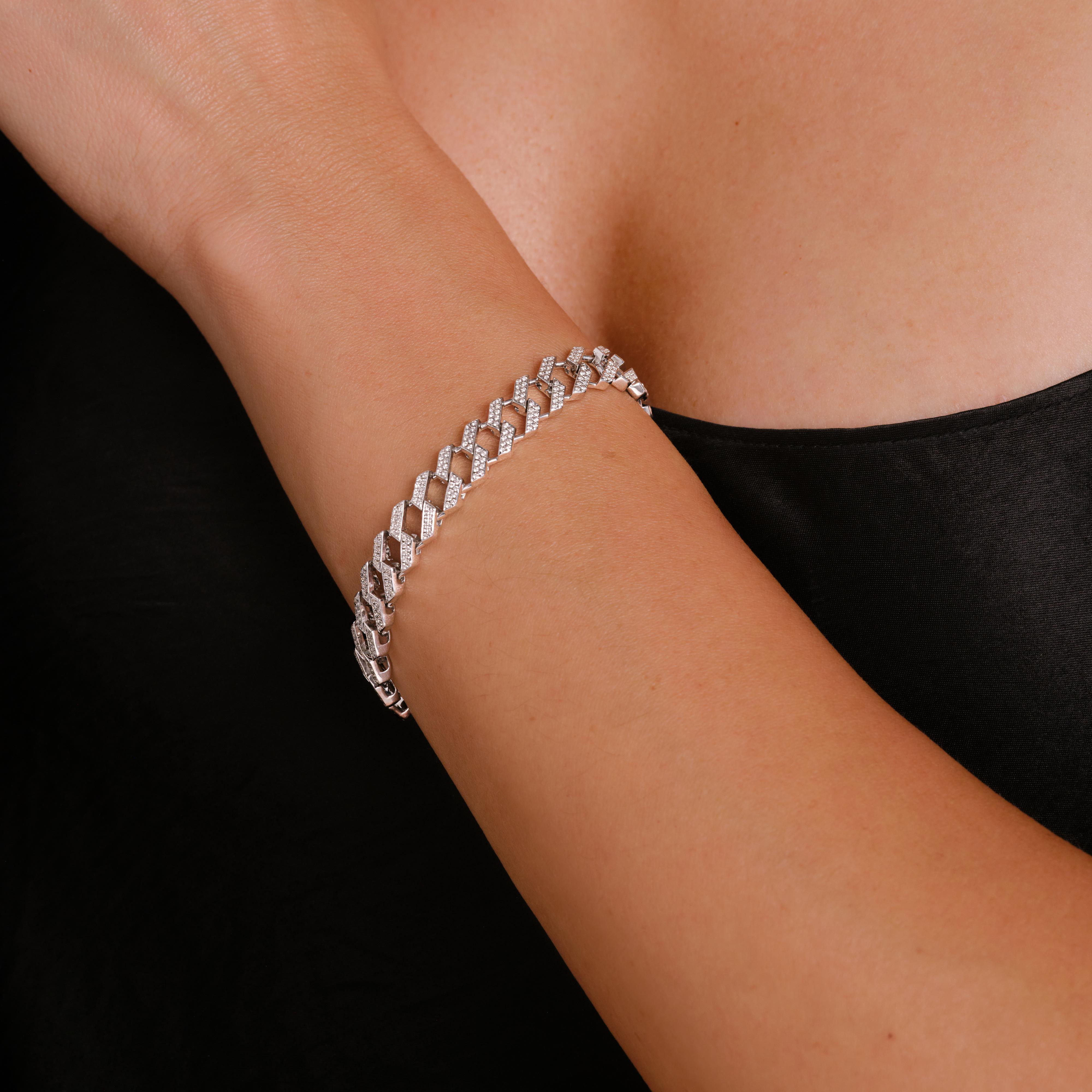 Legacy Couture Signature Pave Link Bracelet