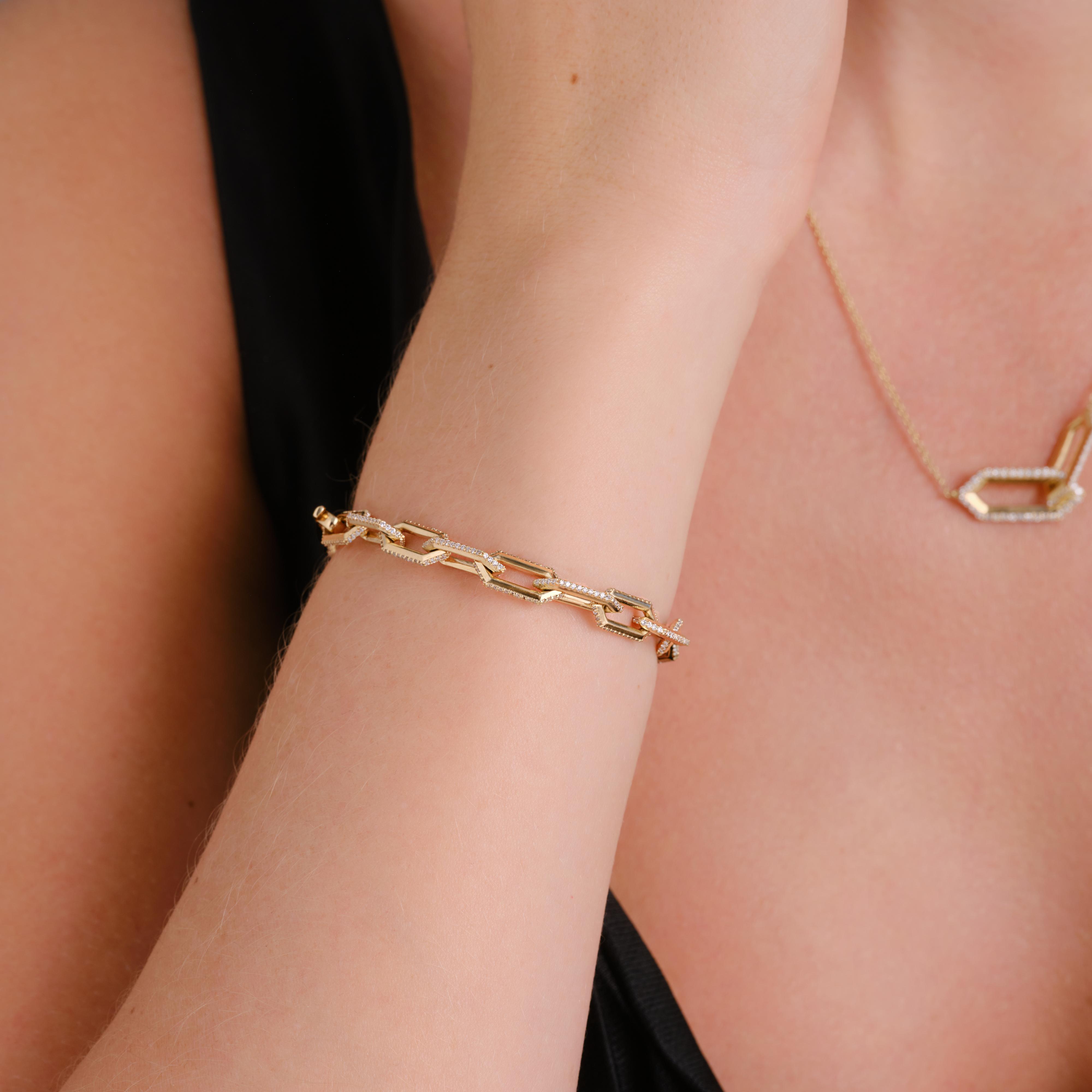 Legacy Love Link Bracelet In 14K Yellow Gold