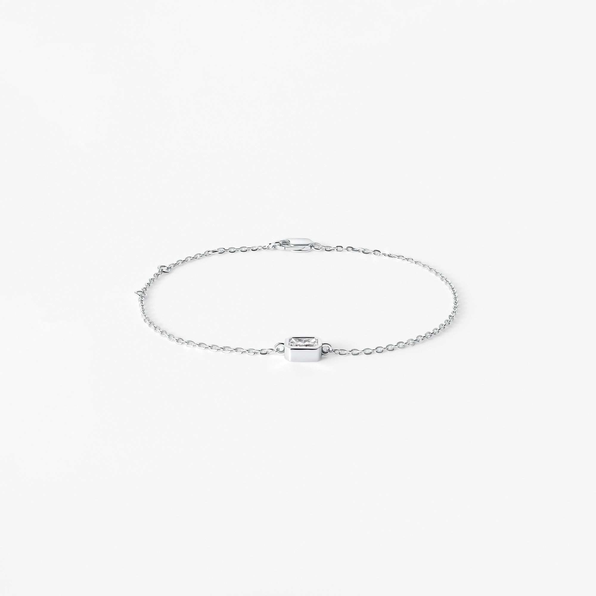 Radiant Diamond Bezel Set Bracelet