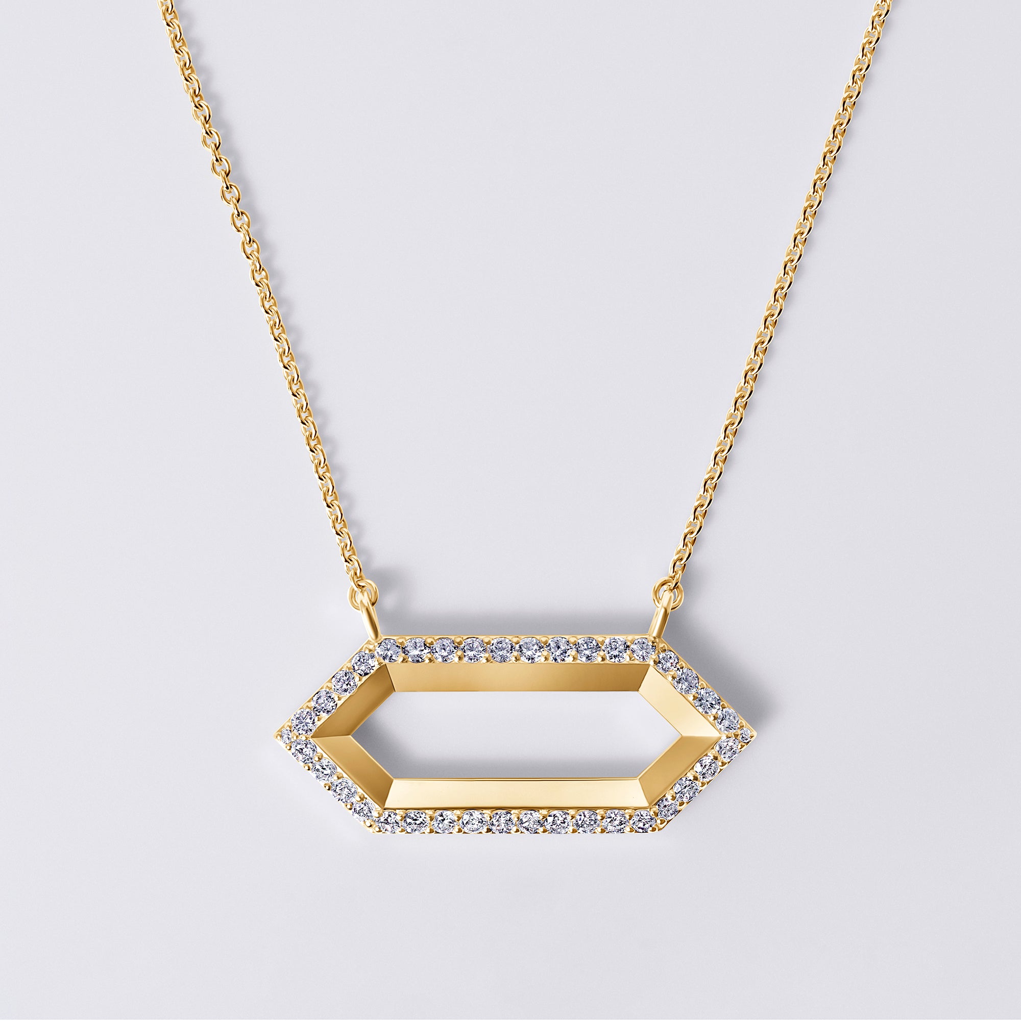 Legacy Love Pendant Necklace (2/3CTW), 18K Yellow Gold Vermeil With Diamonds