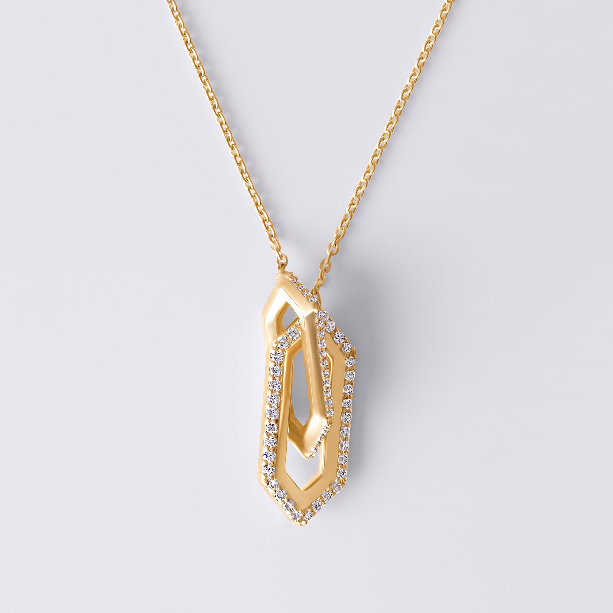 Legacy Love Interlocking Link Necklace In 14K Yellow Gold