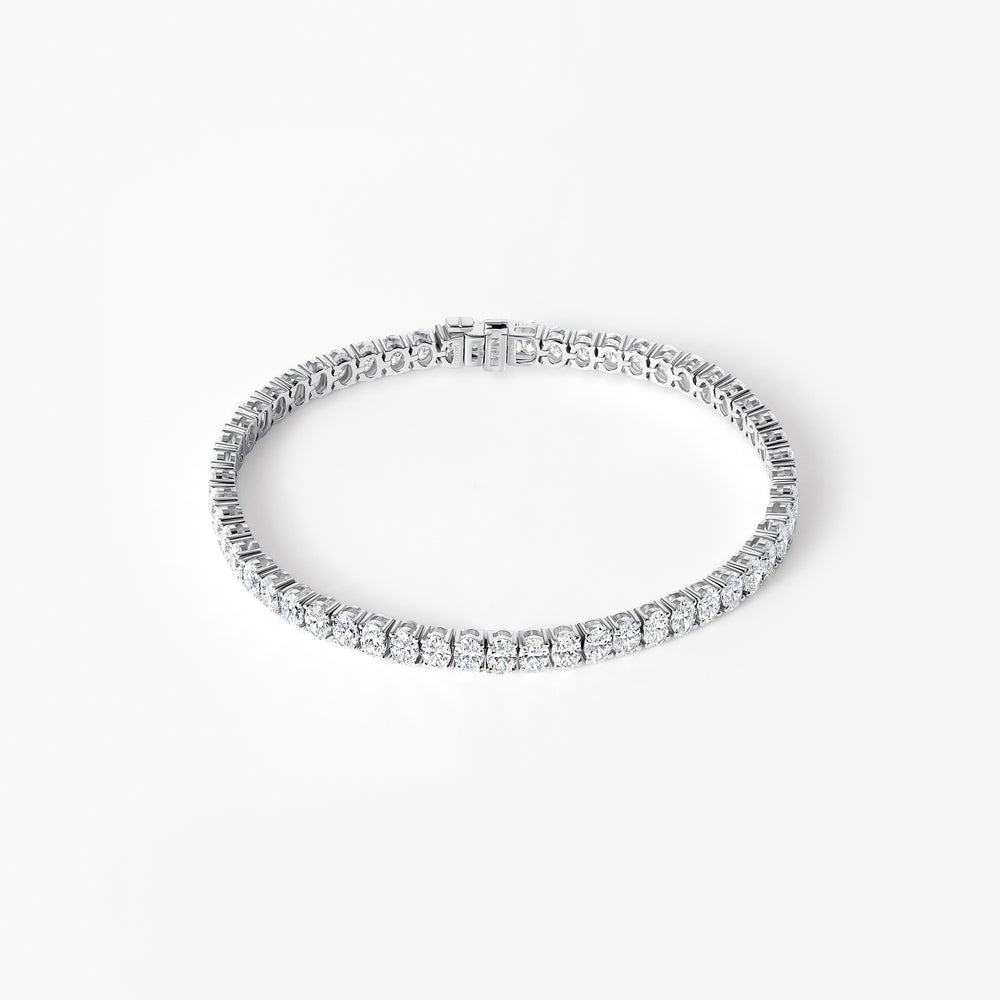 Oval Diamond Tennis Bracelet