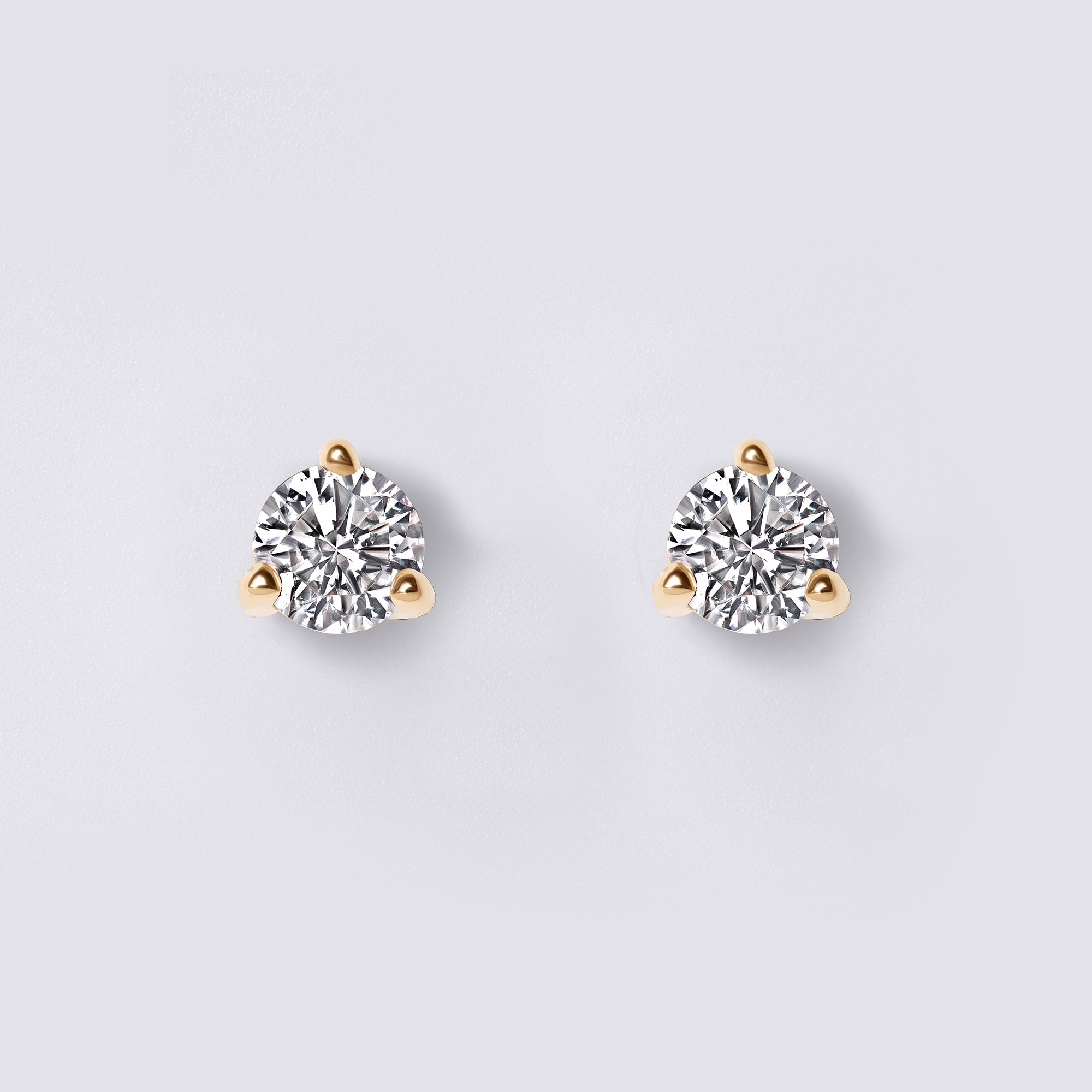 Round Diamond Mini Stud Earrings