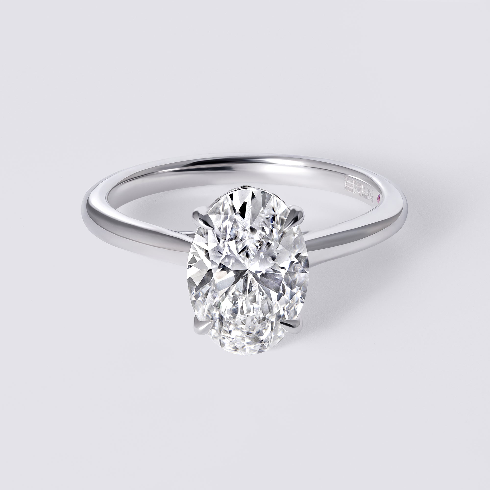 Sora 2.05 CTW Oval Diamond Hidden Halo Engagement Ring