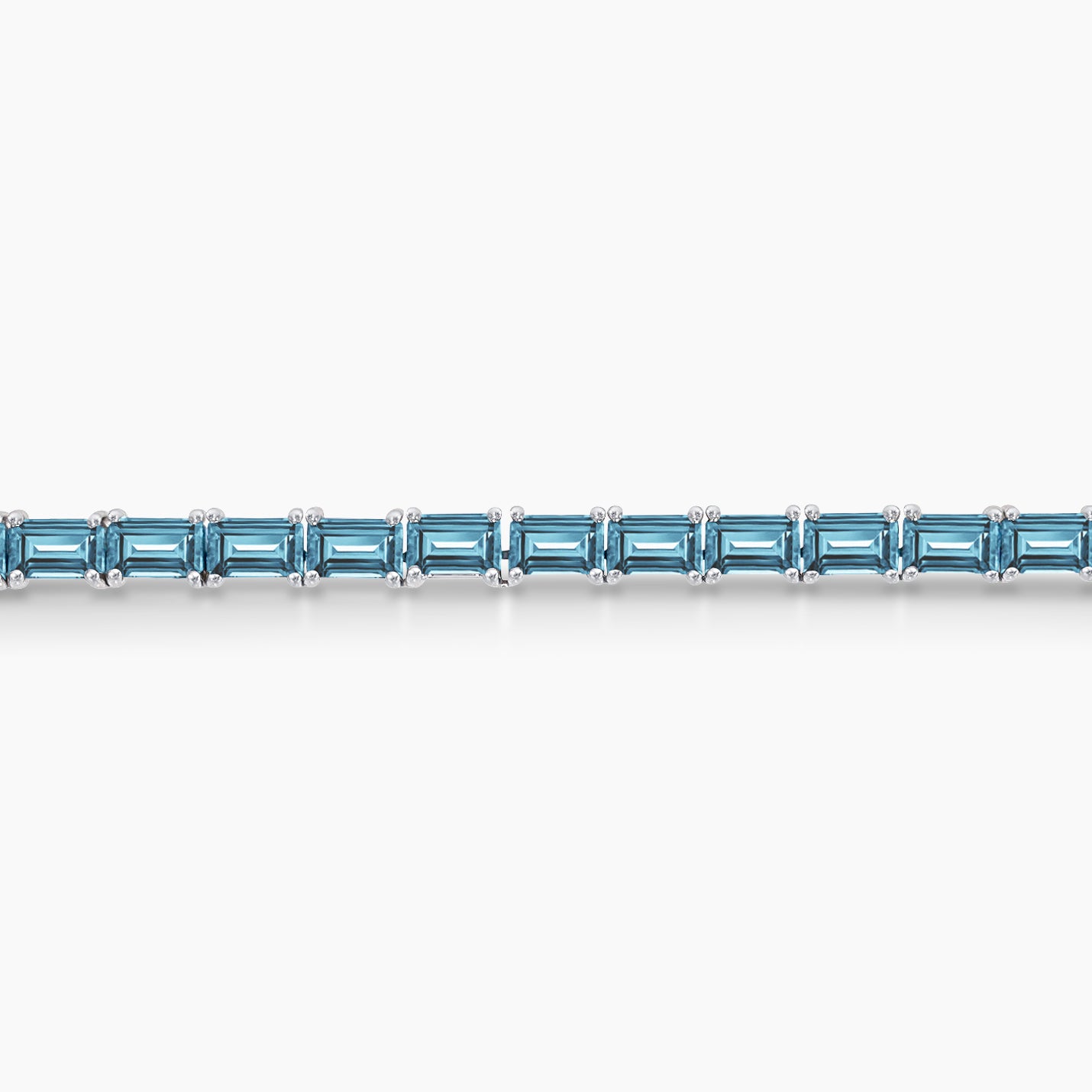 Blue Ombré Lab Diamond Tennis Necklace