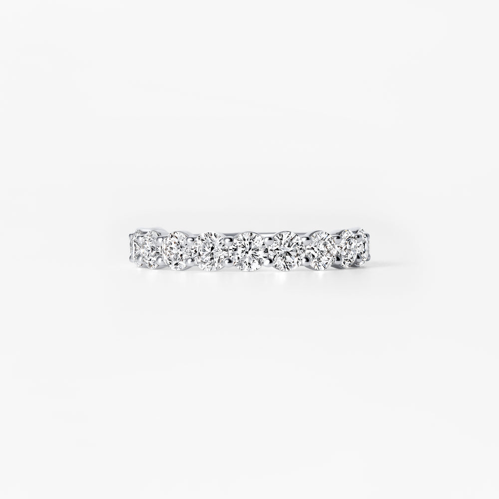 Oval Diamond East West Anniversary Band