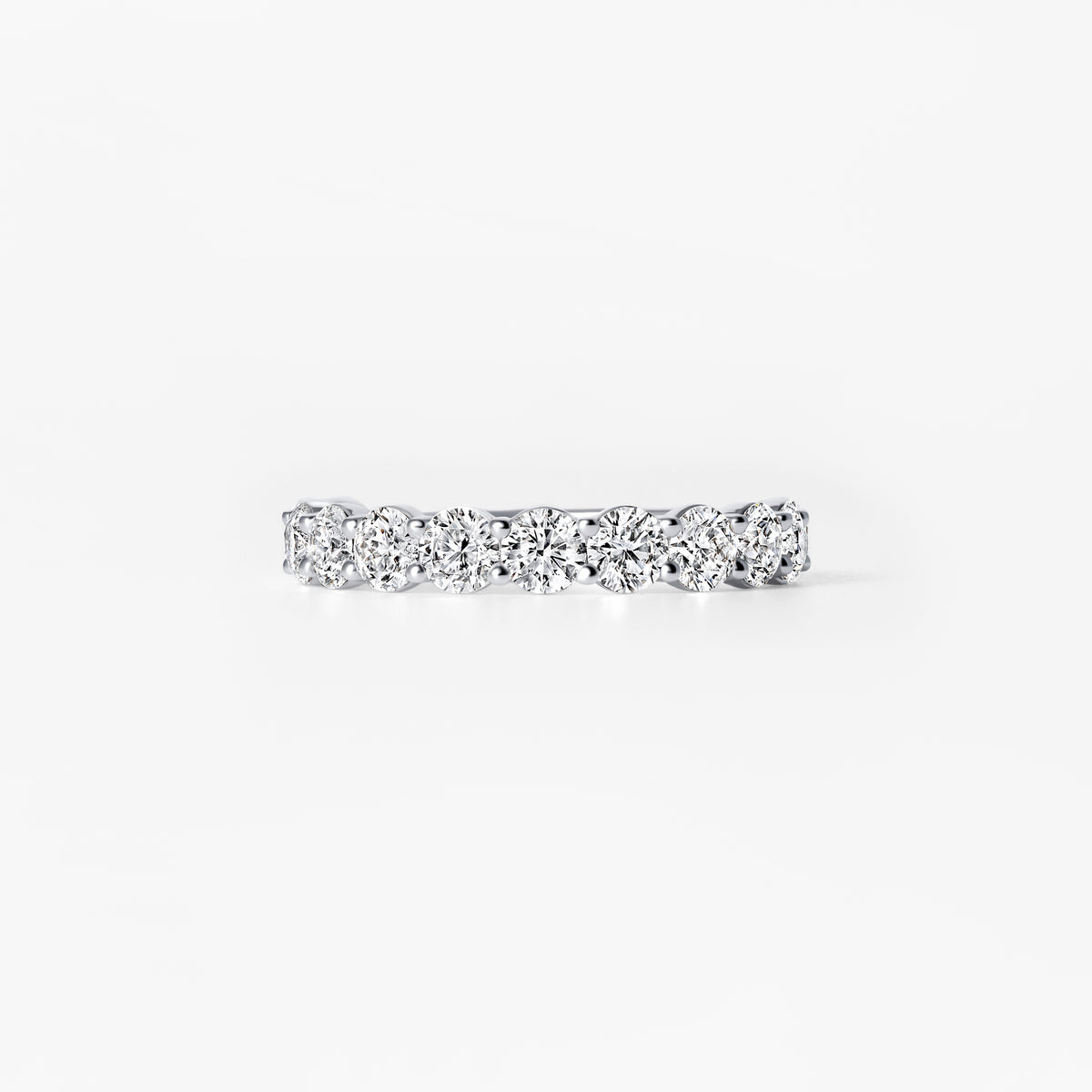 Oval Diamond East West Anniversary Band