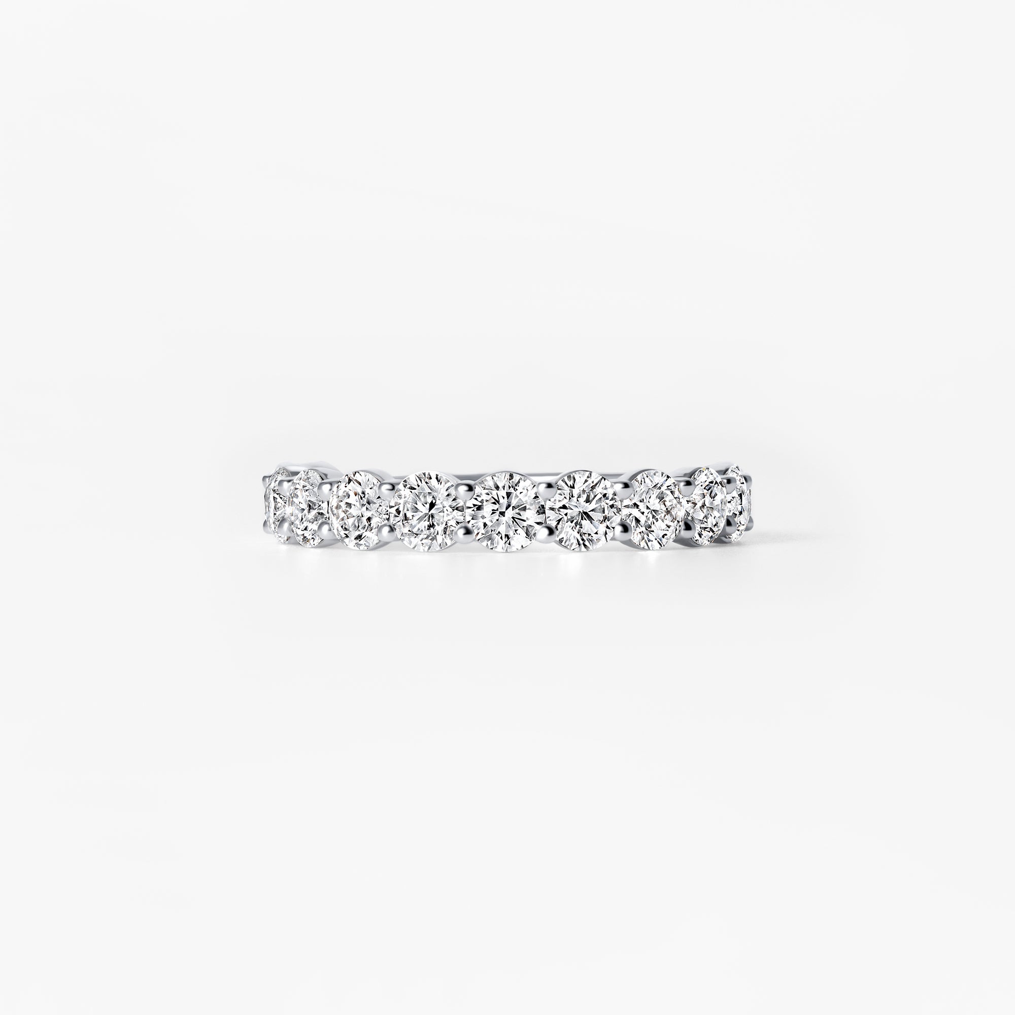 Oval Diamond East West Anniversary Band