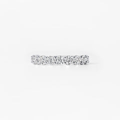 Oval Diamond East West Anniversary Band
