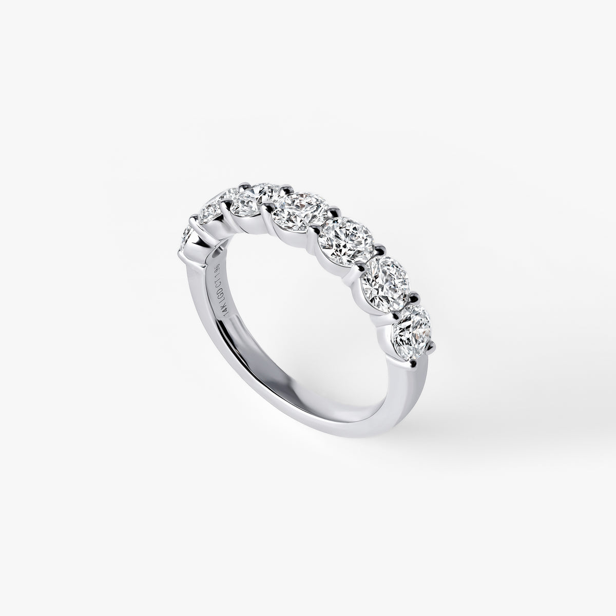 Round Diamond Seven Stone Anniversary Band