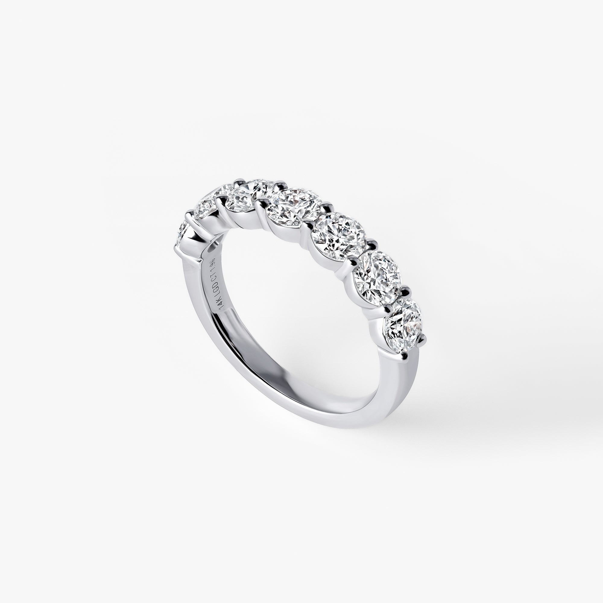 Round Diamond Seven Stone Anniversary Band